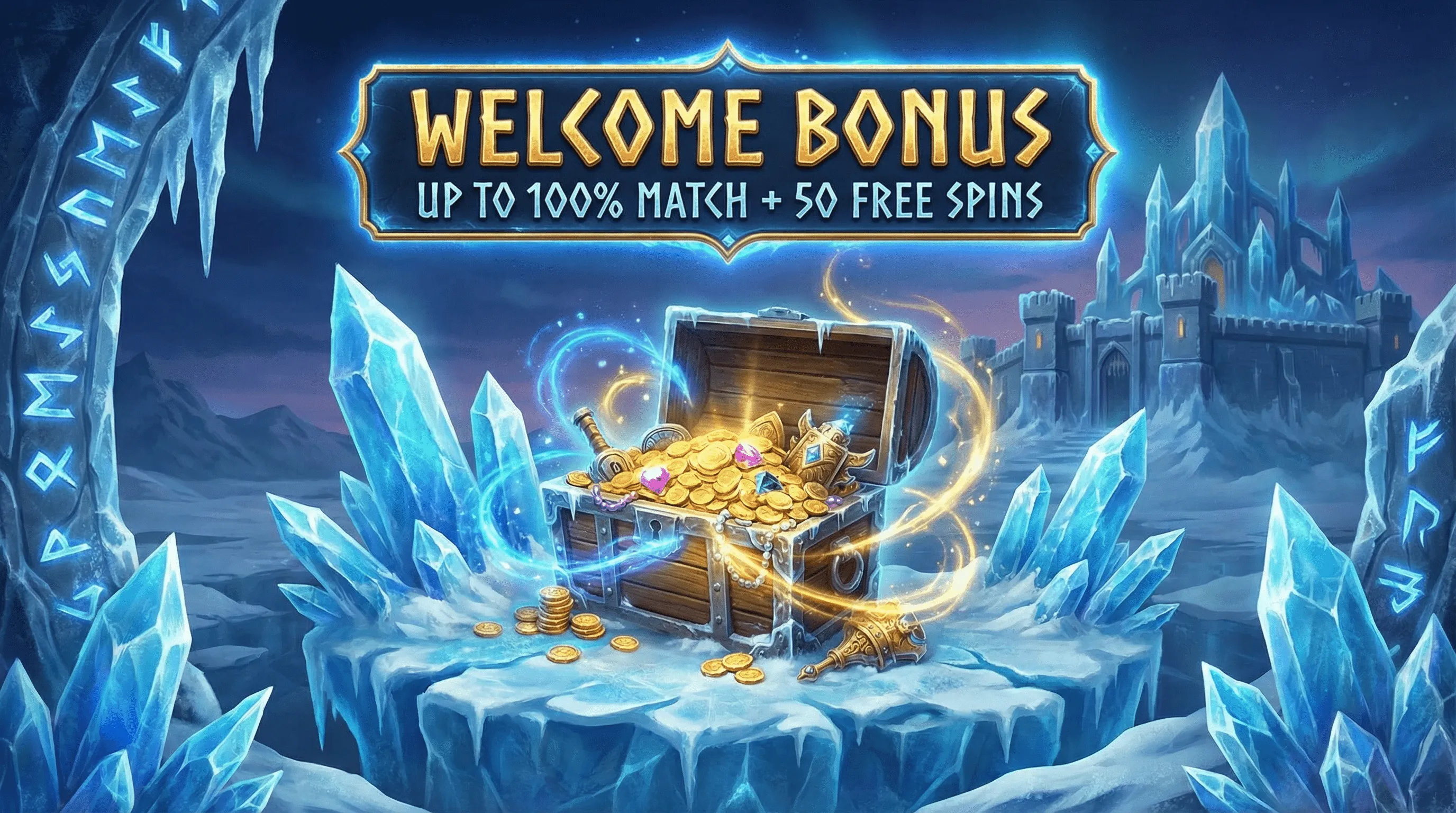 Bônus de boas-vindas do soccerbet - Até 100% de match + 50 rodadas grátis